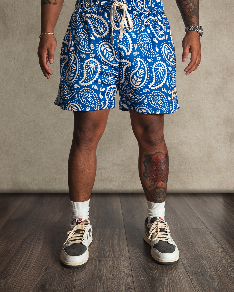 PAISLEY MESH SHORTS – UPPROVE CLOTHING